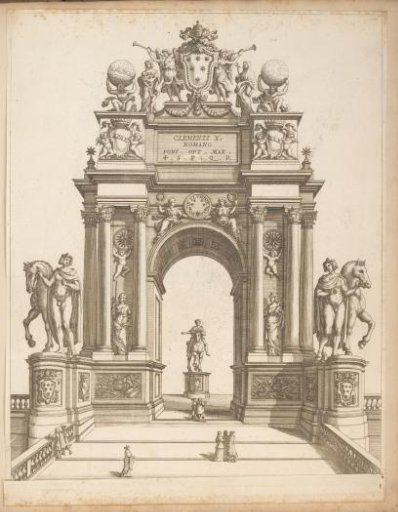 Triumphal arch in honor of Pope Clement X