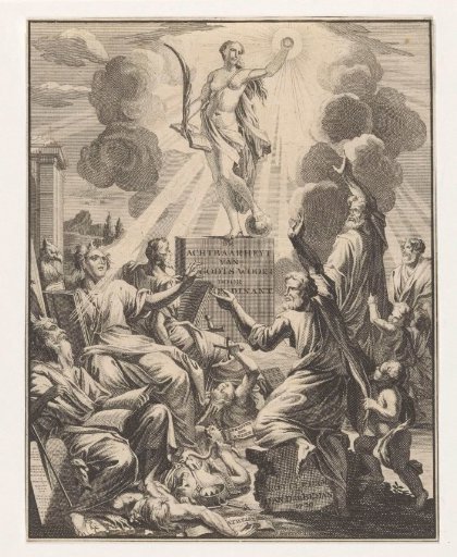 Allegorical Representation with Naked Truth and Scholars