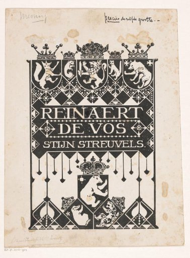 Cover design for: Stijn Streuvels, Reynard the Fox, 1910