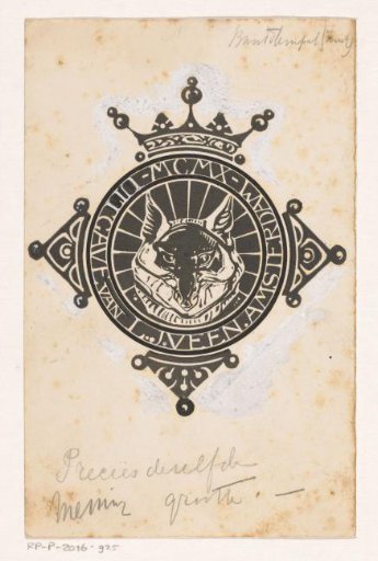 Book cover design for: Stijn Streuvels, Reinaert de Vos, 1910