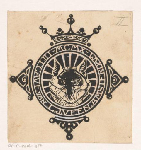 Book cover design for: Stijn Streuvels, Reinaert de Vos, 1910