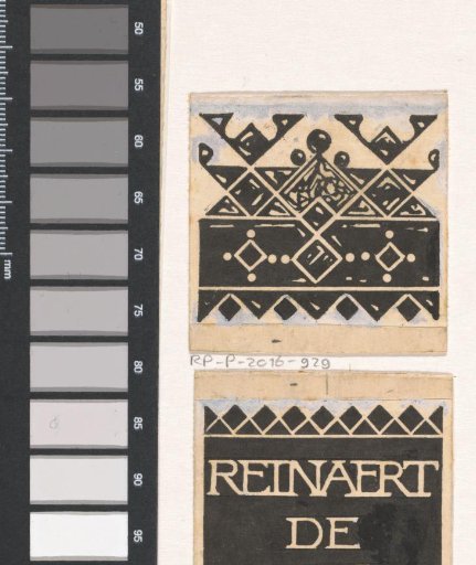 Design for a book spine for: Stijn Streuvels, Reinaert de Vos, 1910