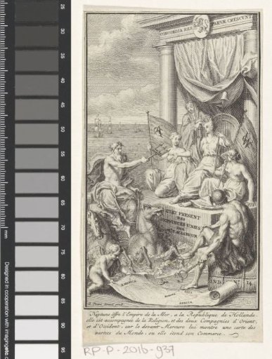 Allegory on the power of the Republic of the Seven United Netherlands as a naval power