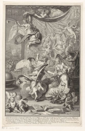 History gives Painting a pen to record the histories of the Dutch princes