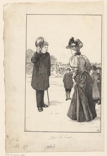 Man Removes His Hat for a Woman