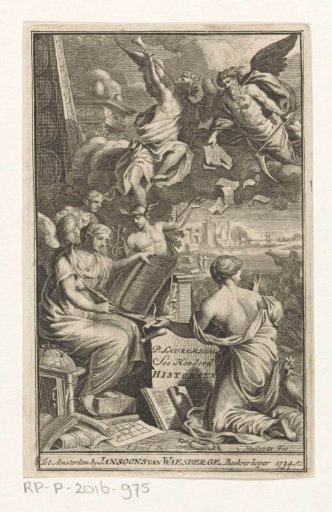 Allegorical Representation with History and Father Time