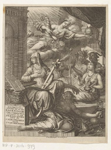 Allegory with female personifications of, among others, truth and possibly virtues and vices