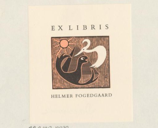 Ex libris of Helmer Fogedgaard