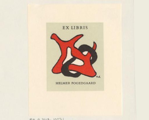 Ex libris of Helmer Fogedgaard