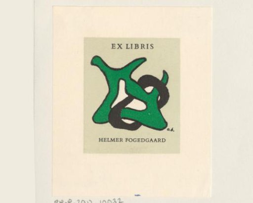 Ex libris of Helmer Fogedgaard
