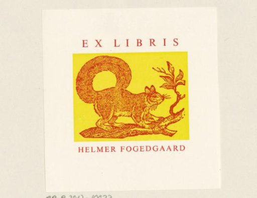 Ex libris of Helmer Fogedgaard