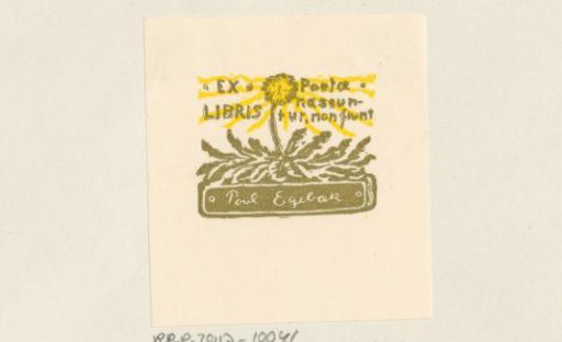 Ex libris of Poul Egebæk