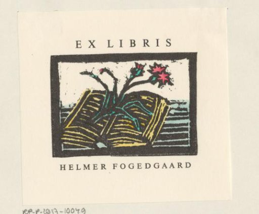 Ex libris of Helmer Fogedgaard
