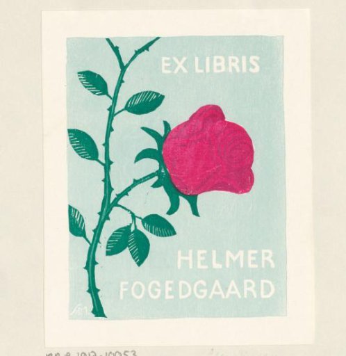 Ex libris of Helmer Fogedgaard
