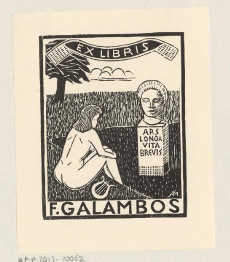 Ex libris of Ferenc Galambos