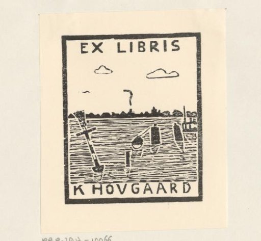 Ex libris of K. Hougaard
