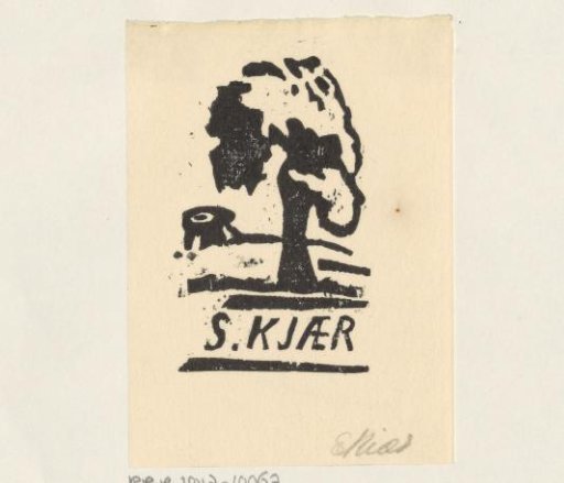 Ex libris of Svend Aage Kjær
