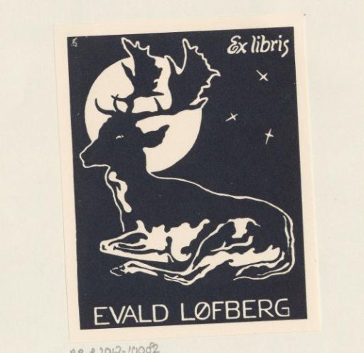 Ex libris of Evald Løfberg