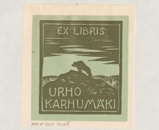 Ex libris of Urho Karhumäki