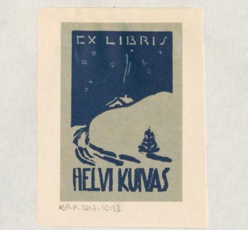 Ex libris of Helvi Kuivas