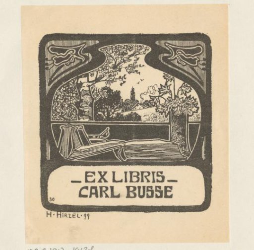 Ex libris of Carl Busse