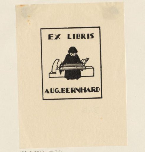 Ex libris of Aug. Bernhard