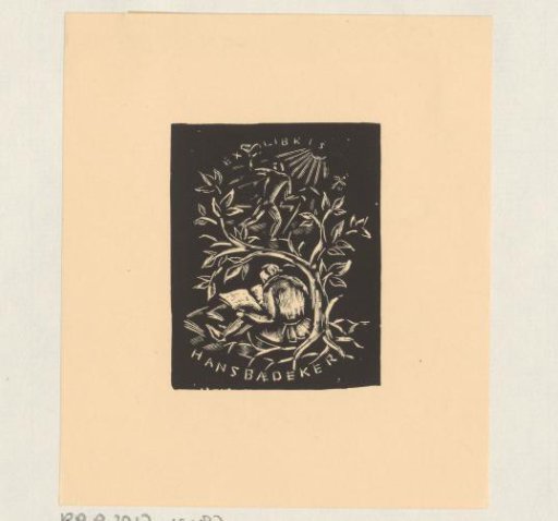 Ex libris of Hans Baedeker