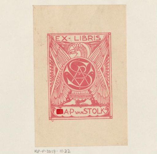 Ex libris of A.P. van Stolk