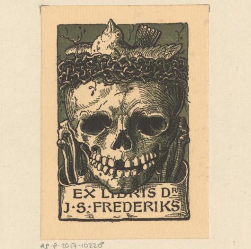 Ex libris of J.S. Frederiks