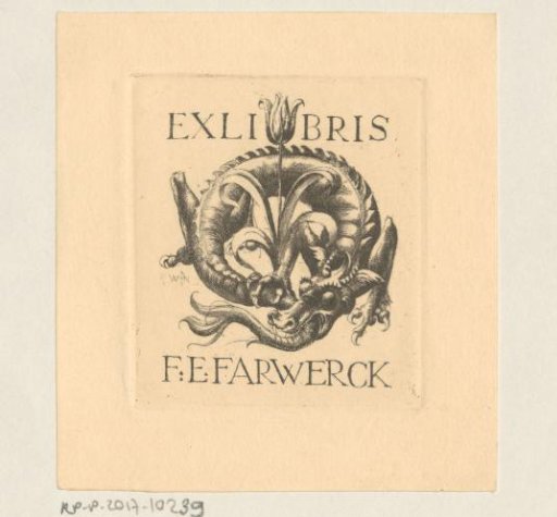Ex libris of Frans Eduard Farwerck