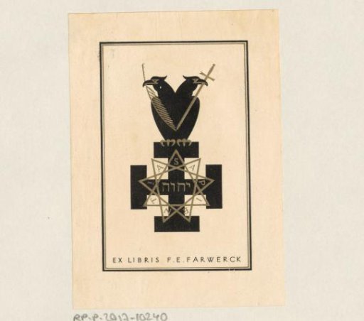 Ex libris of Frans Eduard Farwerck