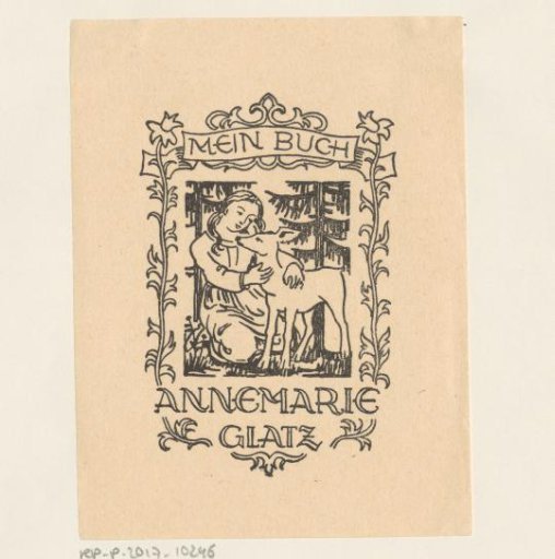 Ex libris of Annemarie Glatz