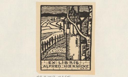 Ex libris of Alfred Hoennicke