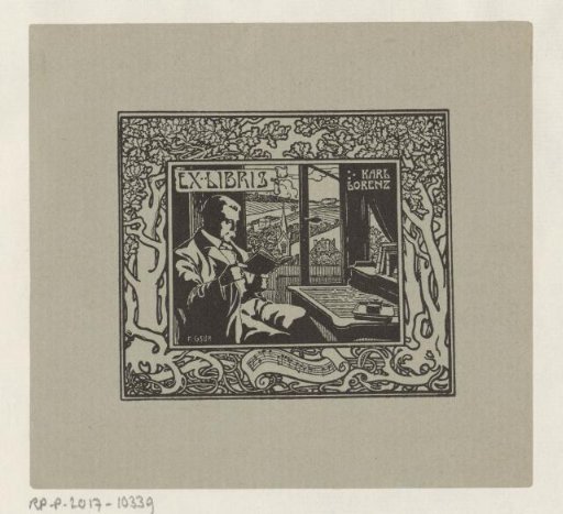 Ex libris of Karl Lorenz