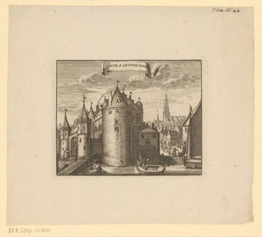 View of the First Sint-Antoniespoort in Amsterdam