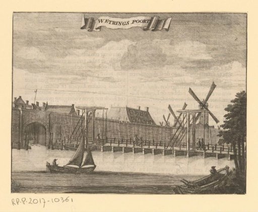 View of the Weteringpoort in Amsterdam