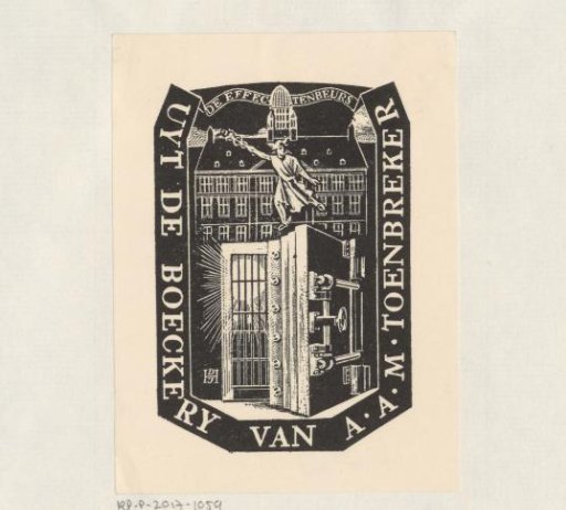 Ex libris of A.A.M. Toenbreker