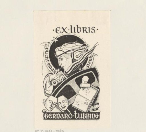 Ex libris of Bernard Tubbing