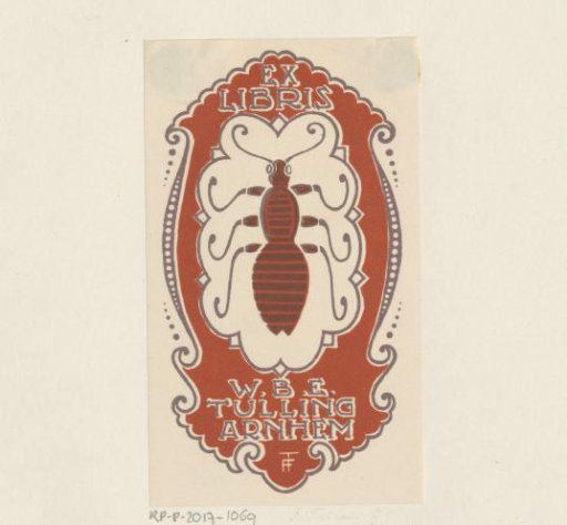 Ex libris of W.B.E. Tulling