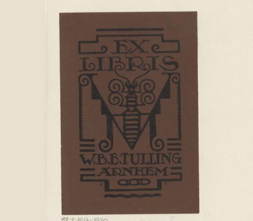 Ex libris of W.B.E. Tulling