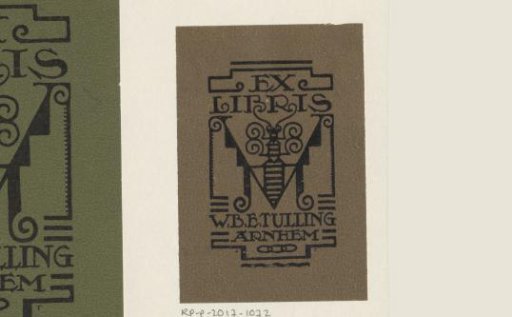 Ex libris of W.B.E. Tulling