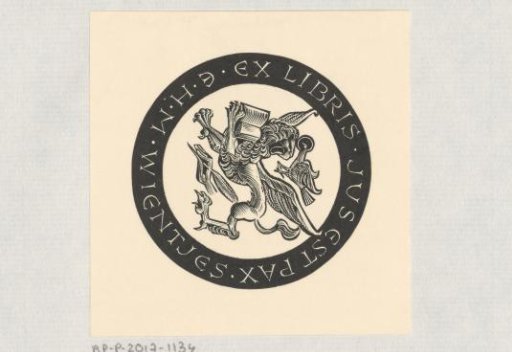 Ex libris of E.H.M. Wientjes