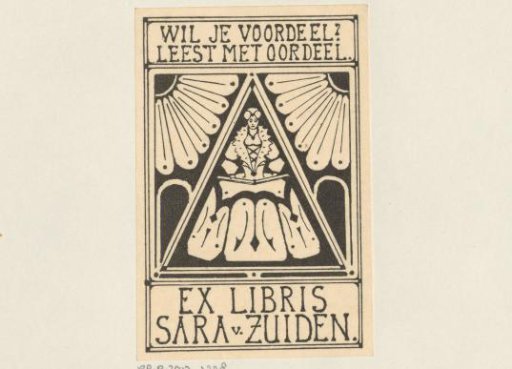 Ex libris of Sarah van Zuiden