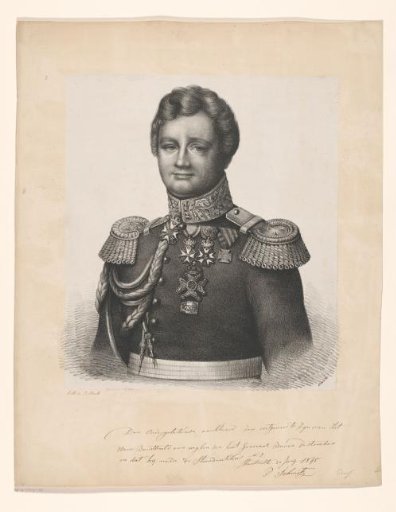 Portrait of Andries Jan Jacob des Tombe
