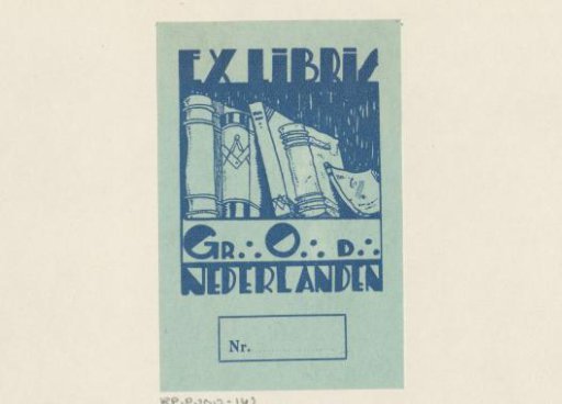 Ex libris of the Grand Lodge of the Netherlands