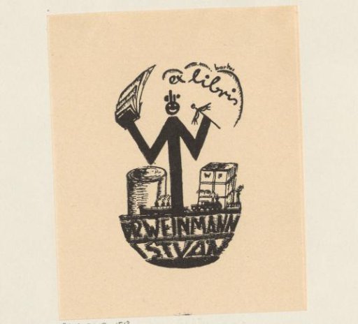 Ex libris of István Weinmann
