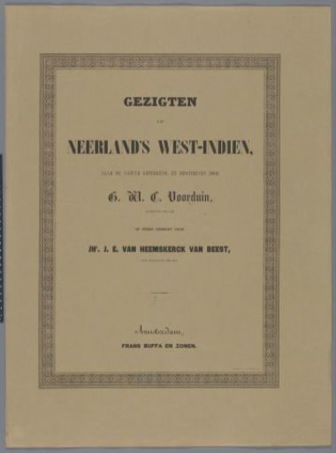 Cover with text pages about Suriname and the Netherlands Antilles