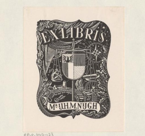 Ex libris of Y.H.M. Nijgh