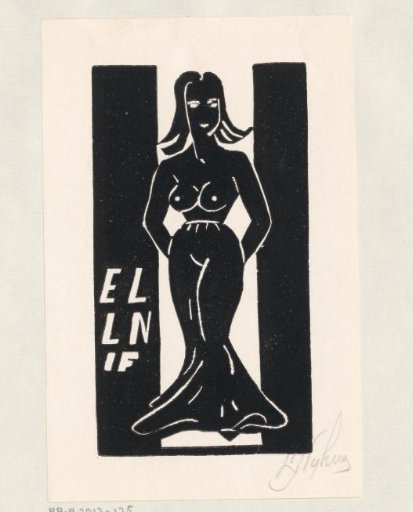 Ex libris of E.L.L.N.