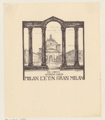 Ex libris of Giorgio Balbi